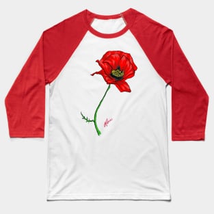 Poppy Baseball T-Shirt